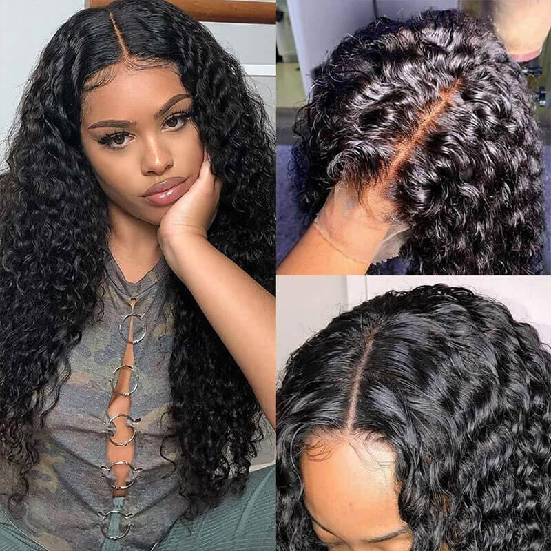Water Wave 360 HD Transparent Lace Front Wigs Transparent Lace Wig Wet And Wavy Human Hair - Image 6